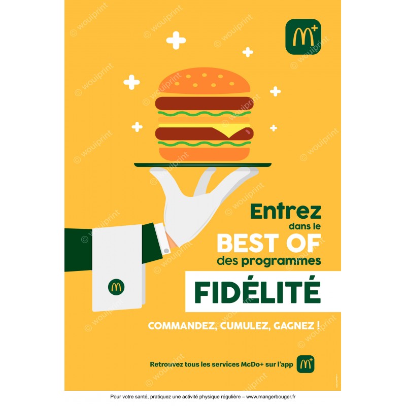 McDonald's affiche heroboard programme Fidélité