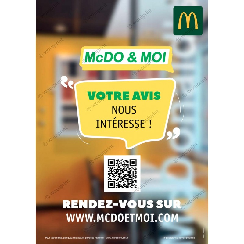 Flyers publicitaires McDonald's McDo & Moi