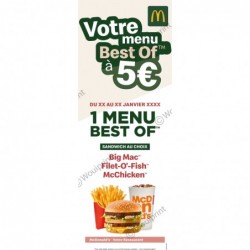 visuel xbanner McDonald's Menu 5 euros