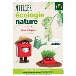 Affiche A3 McDonald's Atelier enfants
