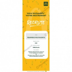 visuel xbanner McDonald's Recrutement