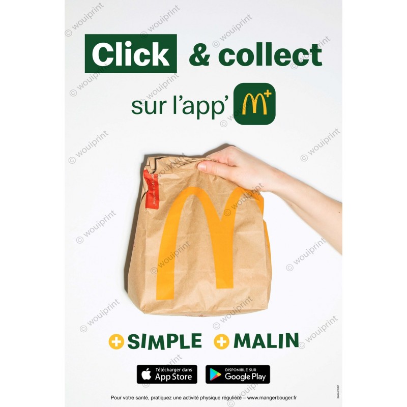 McDonald's affiche heroboard Click&Collect