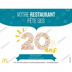 McDonald's visuel pages locales anniversaire restaurants