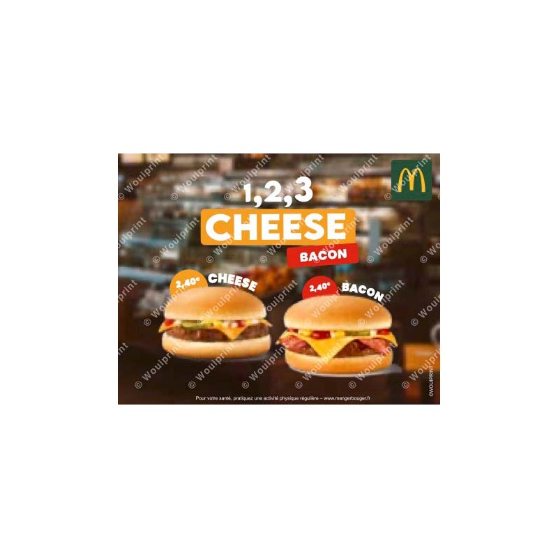 McDonald's visuel pages locales Cheeseburger Bacon