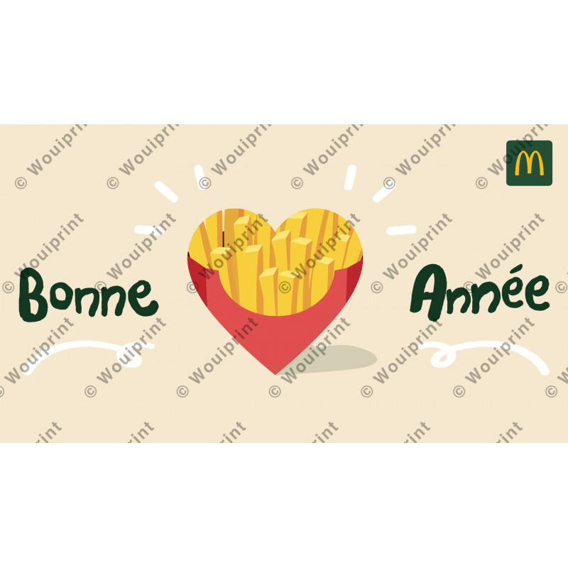 McDonald's couverture Facebook Bonne Année Frites