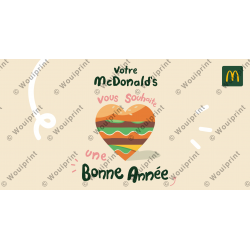 McDonald's Publication facebook Bonne Année Burger