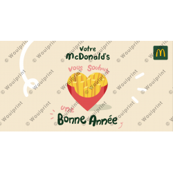 McDonald's Publication facebook Bonne Année Frites