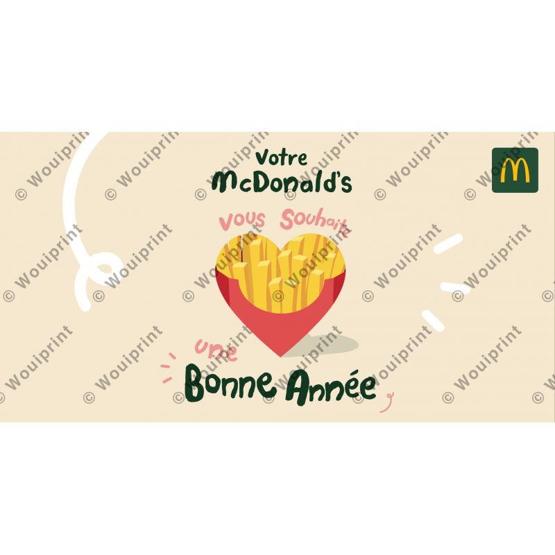 McDonald's Publication facebook Bonne Année Frites