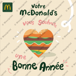 McDonald's publication Instagram Bonne Année Burger