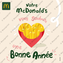 McDonald's publication Instagram Bonne Année Frites