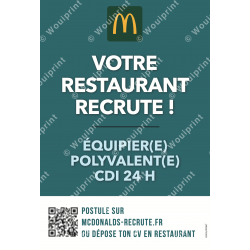 McDonald's affiche heroboard Recrutement