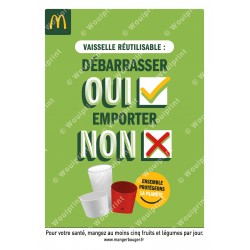 Affiche A3 McDonald's Re-Use Accroche 1