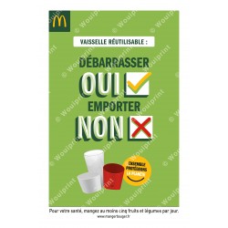 Affiche Lobby McDonald's Re-Use Accroche 1