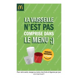Affiche A3 McDonald's Re-Use Accroche 4