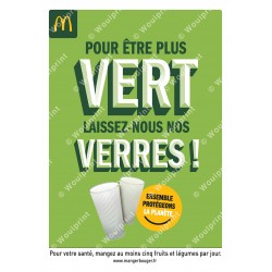 Affiche A3 McDonald's Re-Use Accroche 2