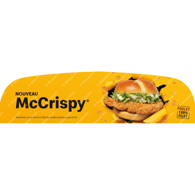 Habillage borne NGK McDonald's McCrispy