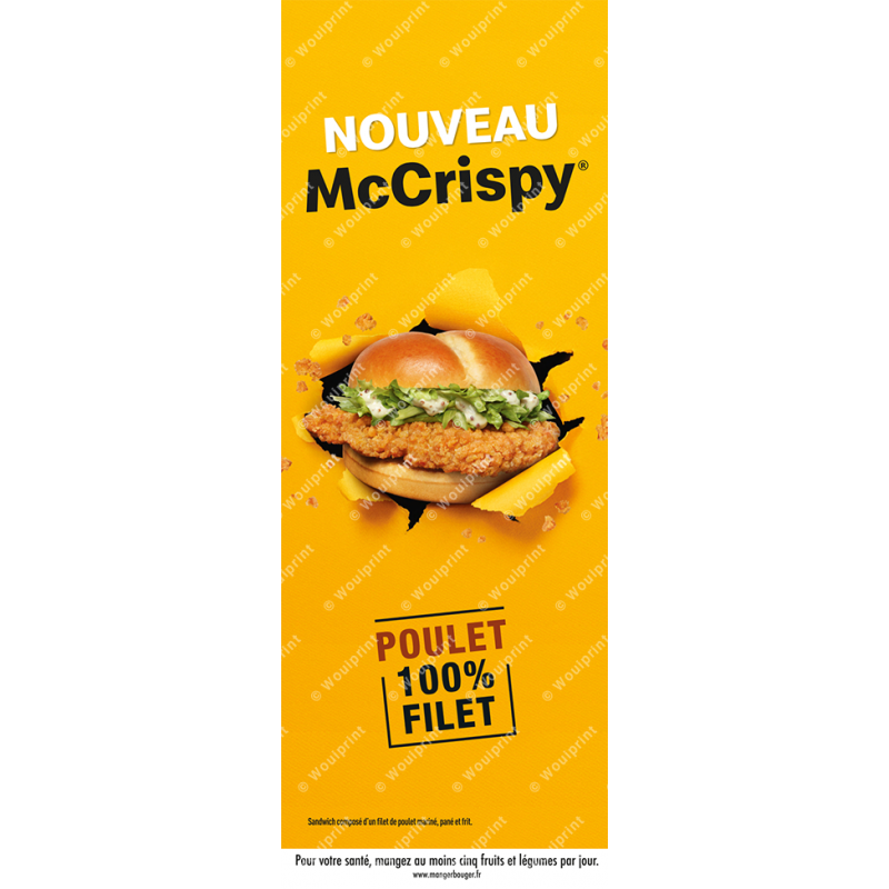 visuel X-banner McDonald's McCrispy