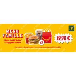 McDonald's couverture Facebook Menu Famille