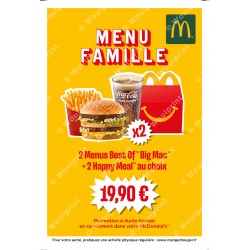 McDonald's Abribus Menu Famille