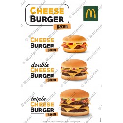 McDonald's Affiche lobby Cheeseburger Bacon