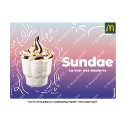McDonald's visuel pages locales glace Sundae