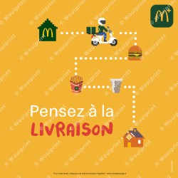 McDonald's publication Instagram Livraison à domicile