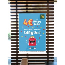 Affiche lobby Happy Meal à 4€