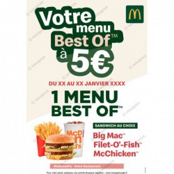 McDonald's affiche heroboard Menu