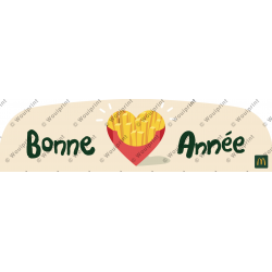 Habillage borne NGK McDonald's Bonne Année 2023