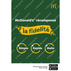 Abribus McDonald's Récompense la fidélité