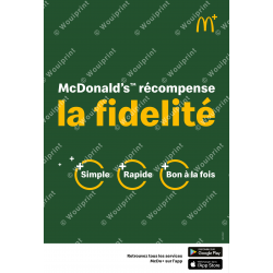 Abribus McDonald's Récompense la fidélité