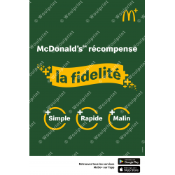 Affiche Lobby McDonald's récompense la fidélité