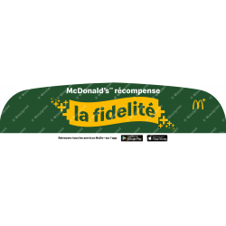 Habillage borne NGK McDonald's récompense la fidélité