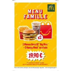 Affiche lobby Menu Famille...
