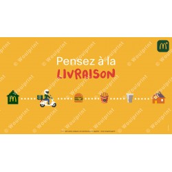 McDonald's couverture facebook Livraison à domicile