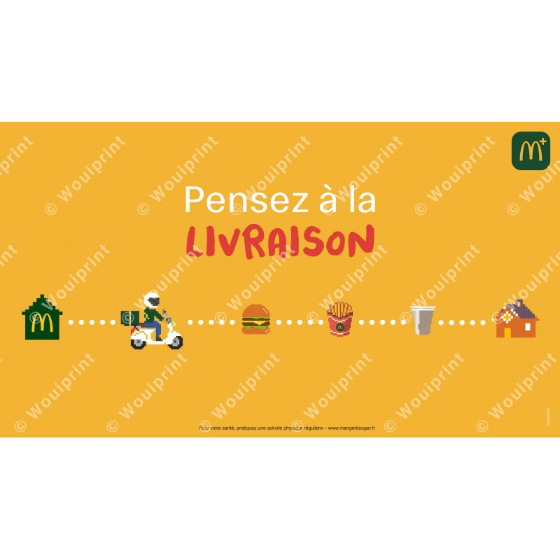 McDonald's couverture facebook Livraison à domicile
