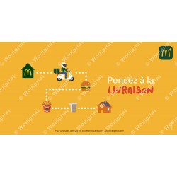 McDonald's Publication Facebook Livraison à domicile