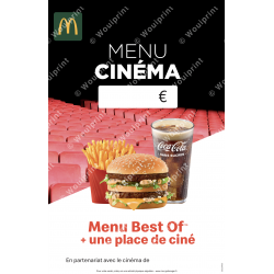 Affiche lobby Menu cinéma