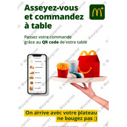 Affiche A3 Service à Table...